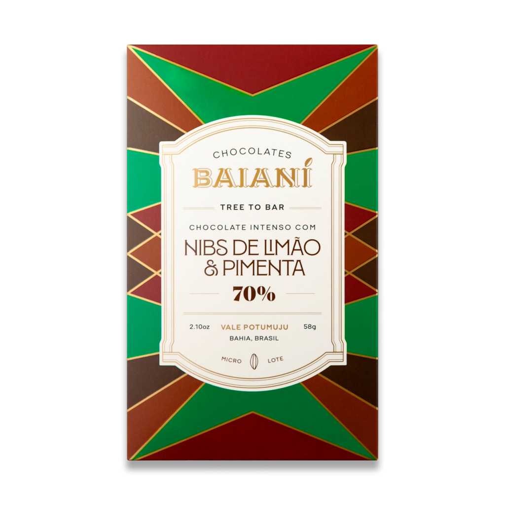 70% Inclusão – Nibs de Limão & Pimenta