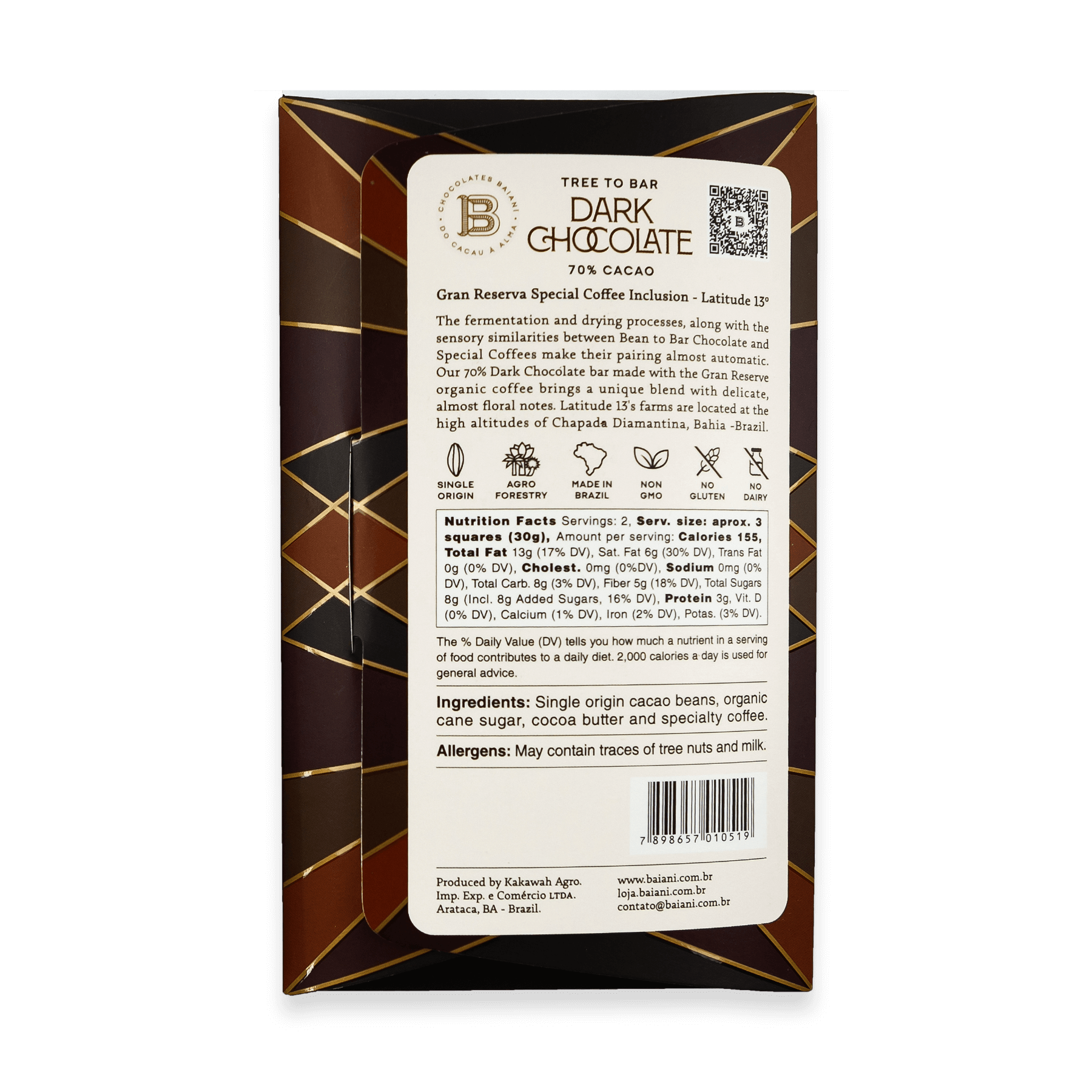 70% Cacao – Gran Reserva Special Coffee