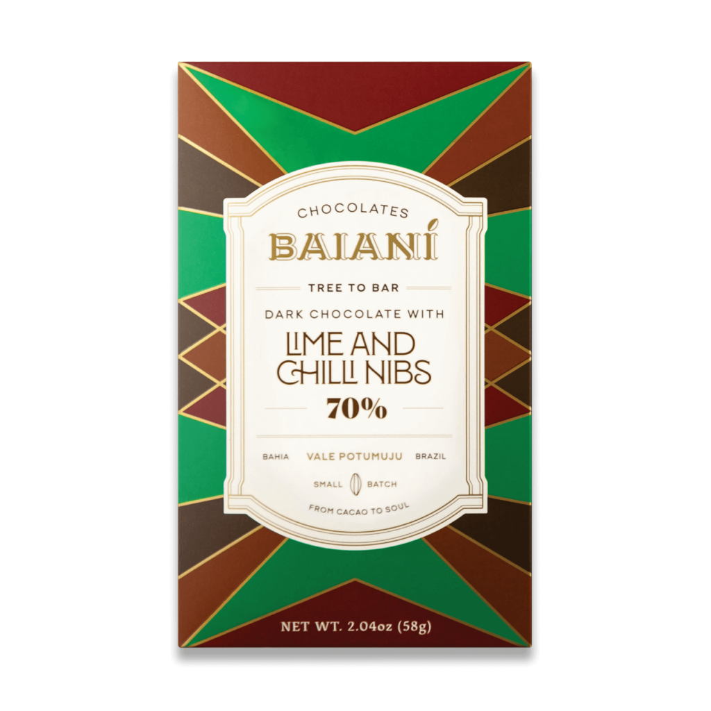 70% Cacao – Lime & Chilli Nibs