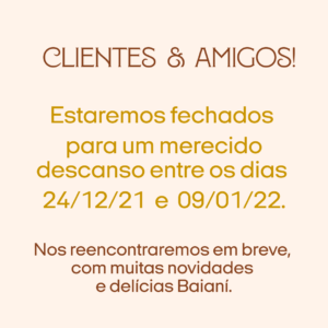 CELEBRANDO 2021 COM FÉRIAS COLETIVAS
