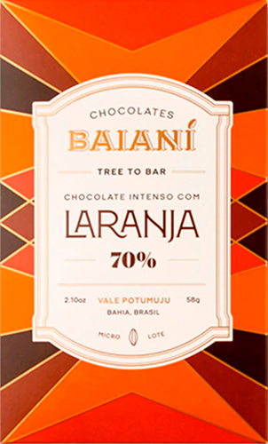 chocolate laranja intenso