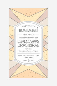 Chocolate em barra Branco com Especiarias Brasileiras